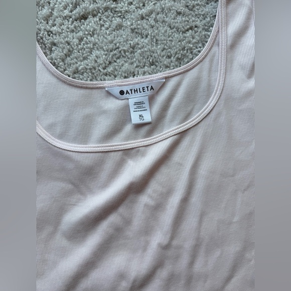 Athleta SIGNATURE RIB SQUARE NECK CROP TANK Size XL - Picture 10 of 11
